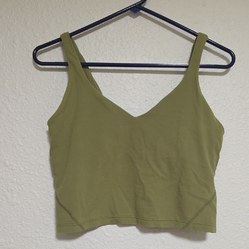 Lululemon Athletica Sage Green Crop Top